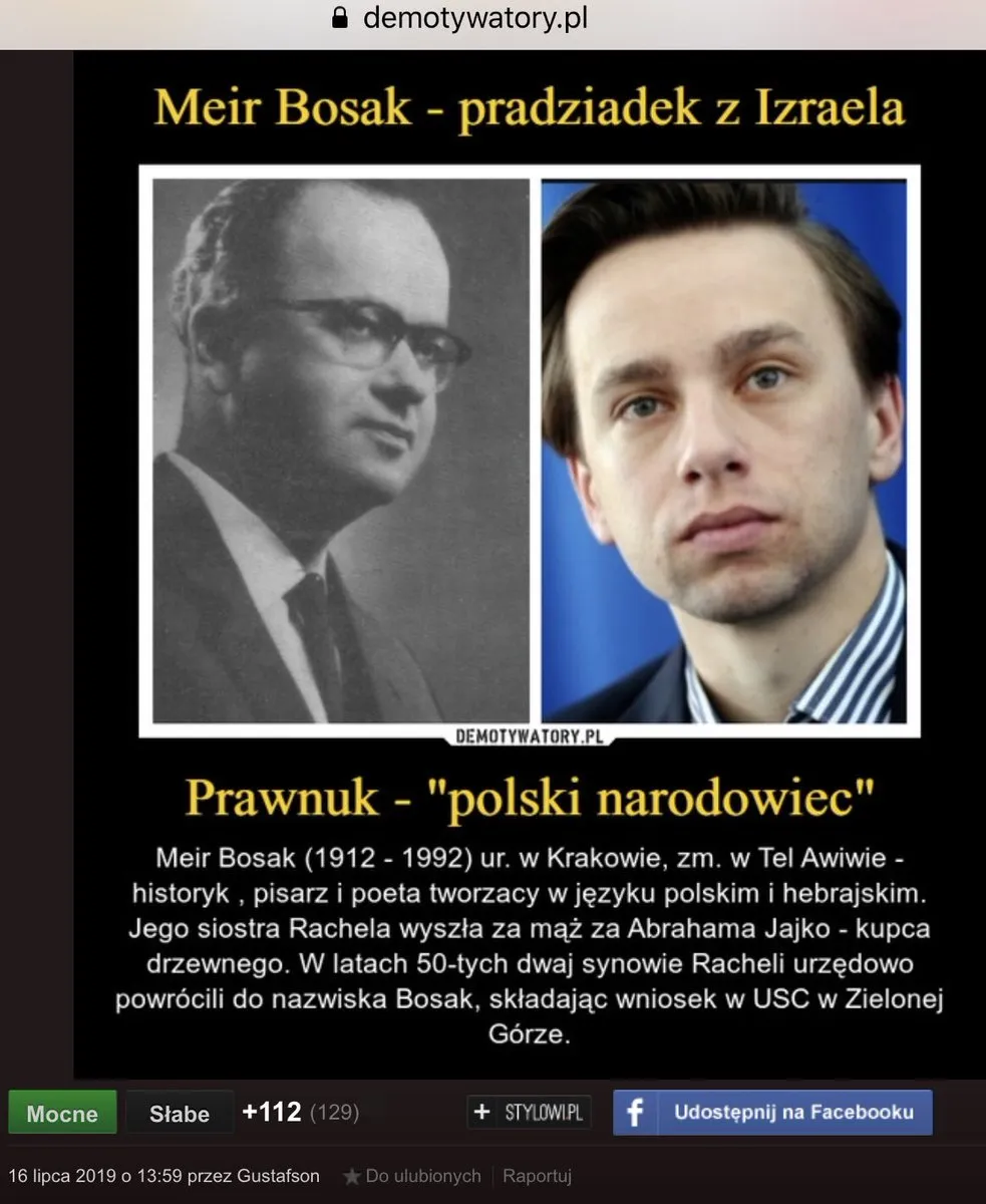 Zdjęcie Czy Bosak ma pochodzenie żydowskie? Prawda o jego rodzinie i korzeniach