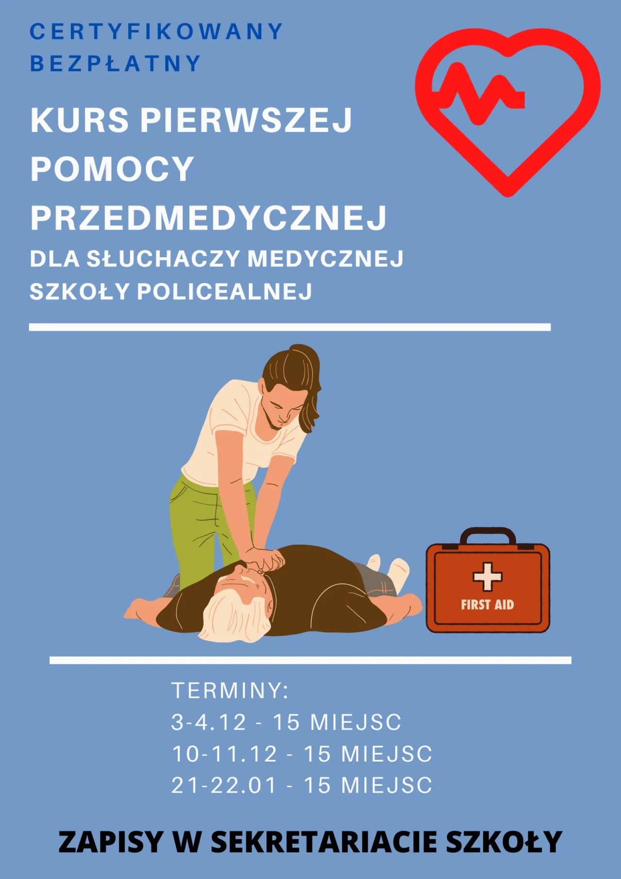Zdjęcie Kurs pierwszej pomocy - ile ważny jest certyfikat i co dalej?