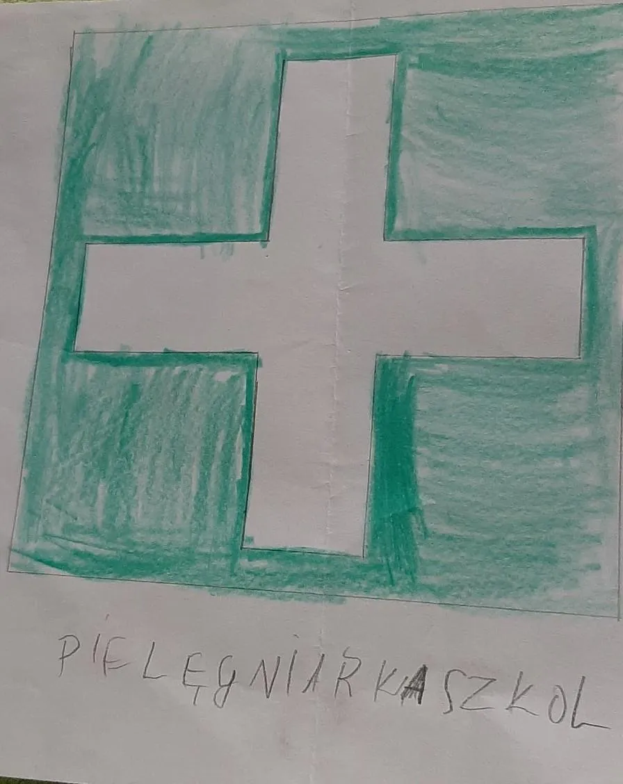 Zdjęcie Jak narysować znak gabinet pielęgniarki szkolnej krok po kroku