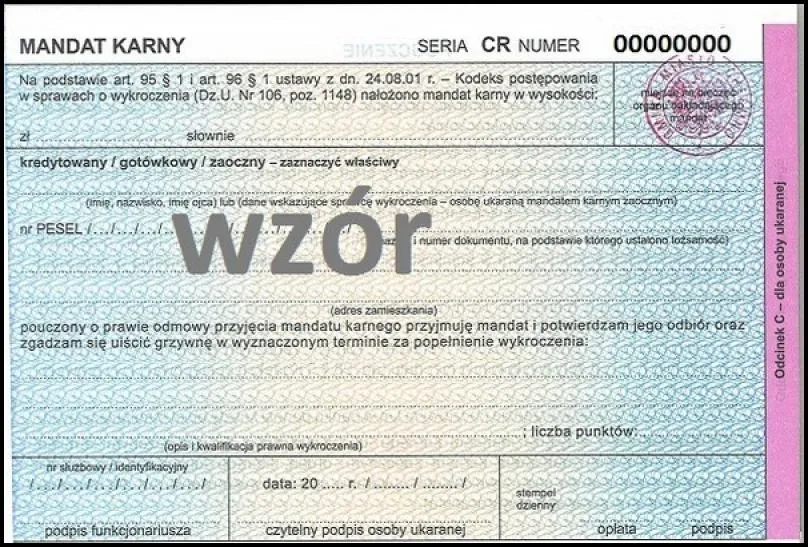 Zdjęcie Co to jest mandat karny i jakie są jego konsekwencje?