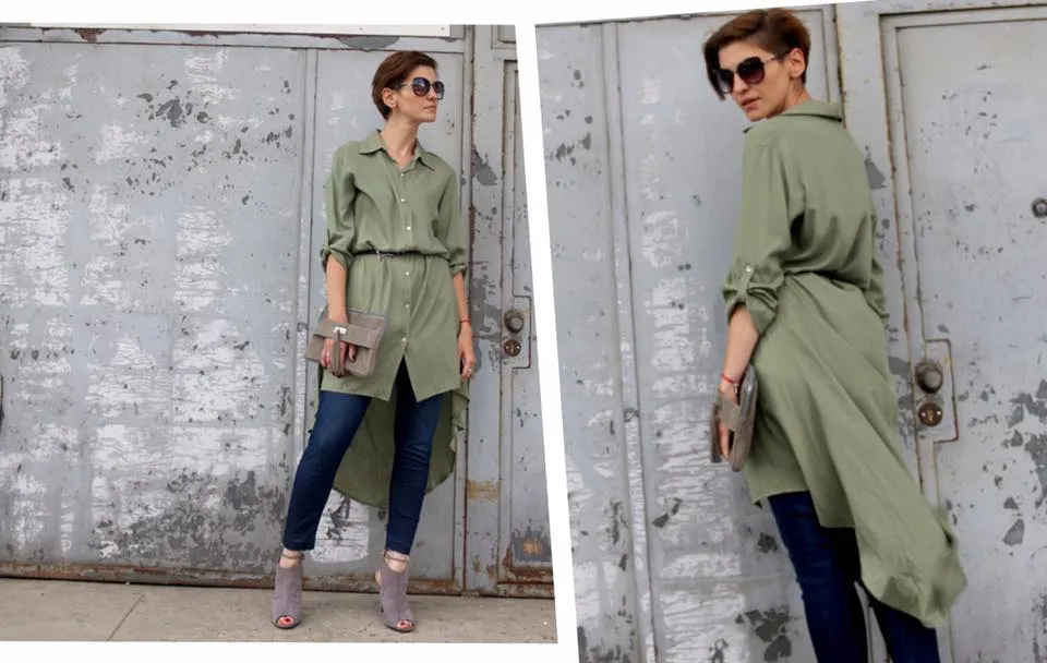 Zdjęcie Stylowe koszule khaki: modne zestawy, które zaskoczą twoją garderobę