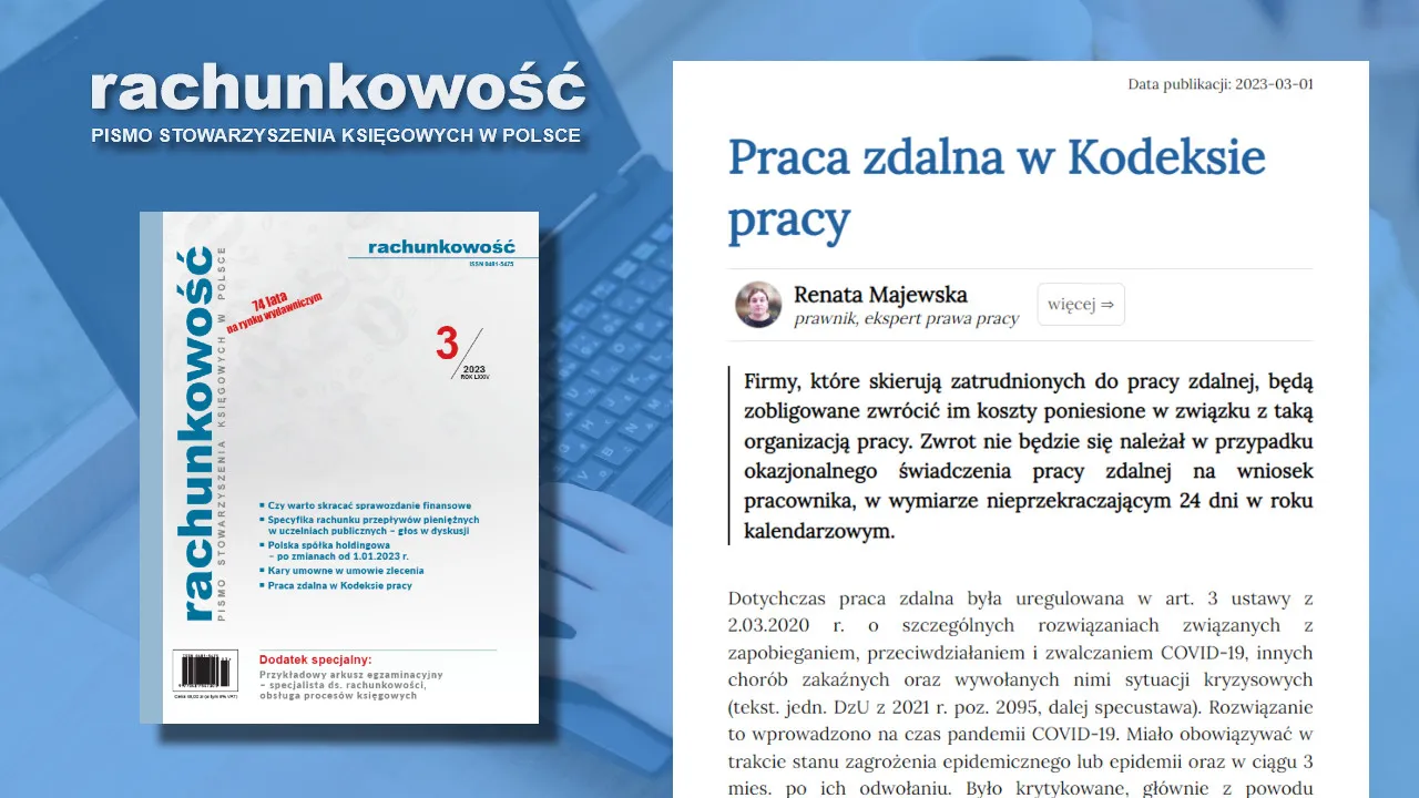 Zdjęcie Praca zdalna w kodeksie pracy od kiedy? Kluczowe zmiany, które musisz znać