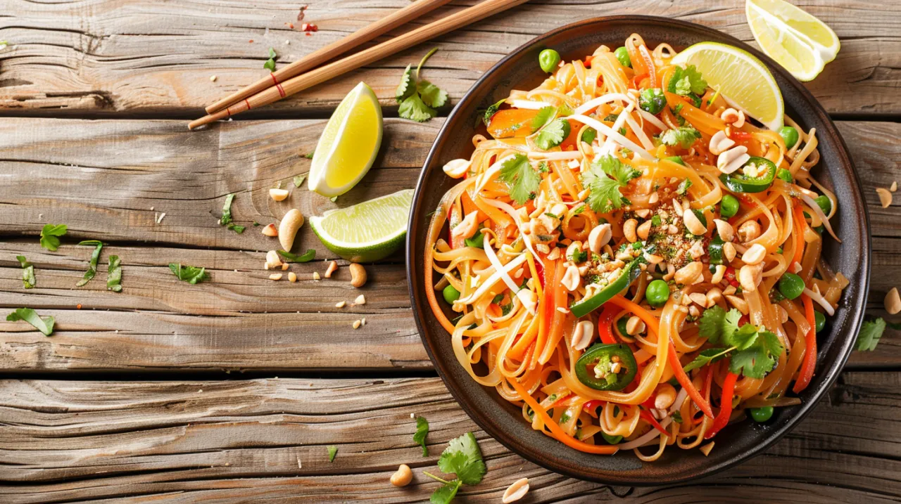 Zdjęcie Pasta Pad Thai: Przepis na aromatyczne danie z makaronem