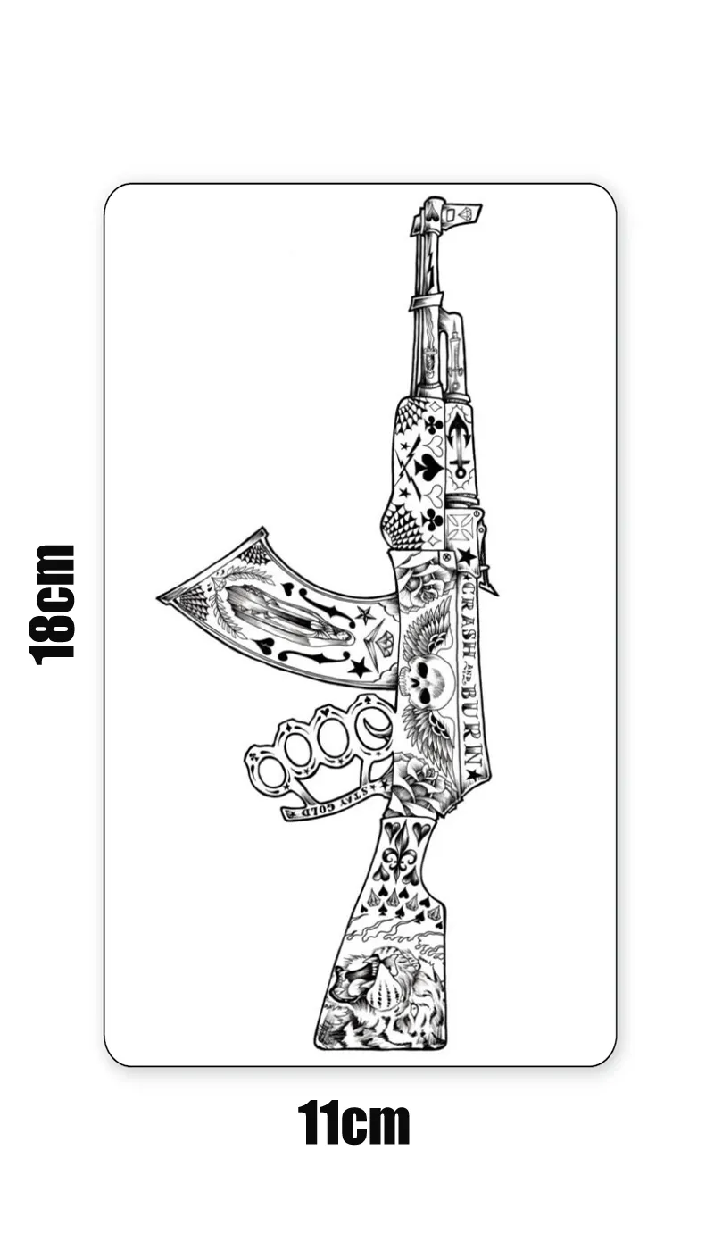 Zdjęcie Tatuaż AK-47 znaczenie: co naprawdę symbolizuje ten kontrowersyjny wzór?