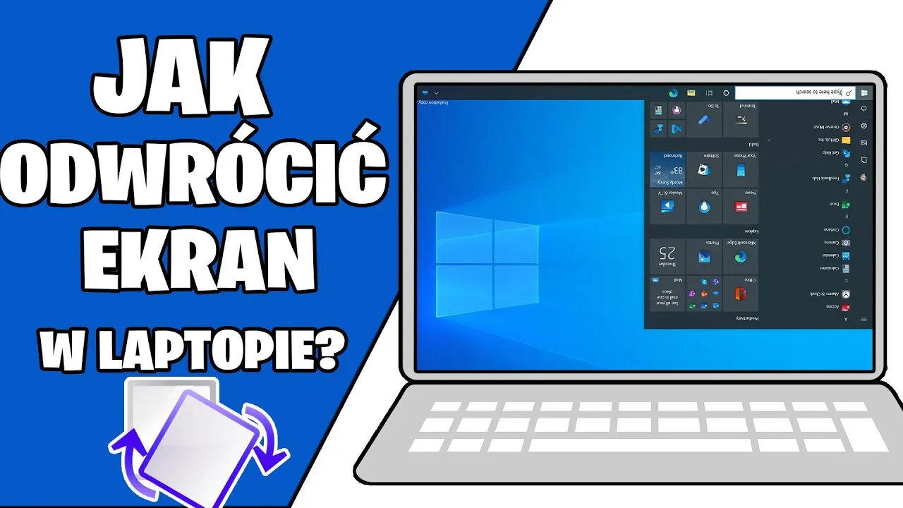 Zdjęcie Jak obrócić ekran w laptopie i uniknąć problemów z ustawieniami