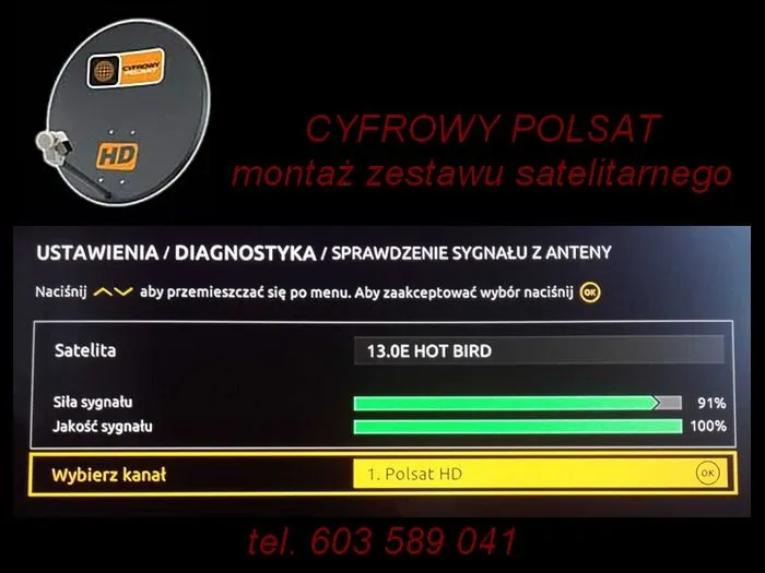 Zdjęcie Jak wzmocnić sygnał anteny satelitarnej Cyfrowy Polsat i uniknąć problemów