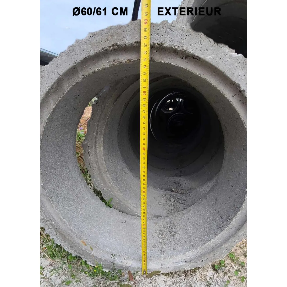 Zdjęcie Spécifications essentielles de la réhausse béton ronde 100 cm H30 cm
