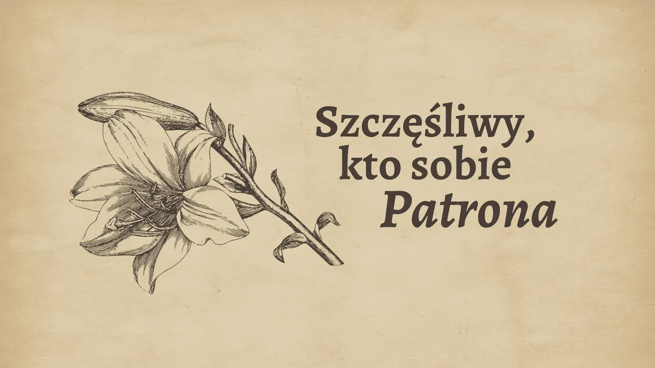 Zdjęcie Szczęśliwy kto sobie patrona: nuty, tekst i historia pieśni