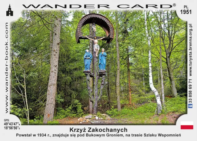 Zdjęcie Krzyż zakochanych w Brennej - legendarna historia miłości w Beskidach