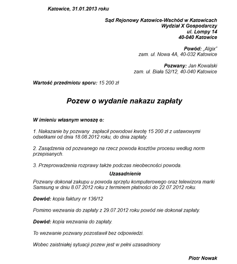 Zdjęcie Jak napisać pozew o zapłatę i uniknąć błędów w procesie
