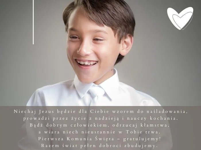 Zdjęcie Wzruszające życzenia komunijne, które zachwycą każde dziecko