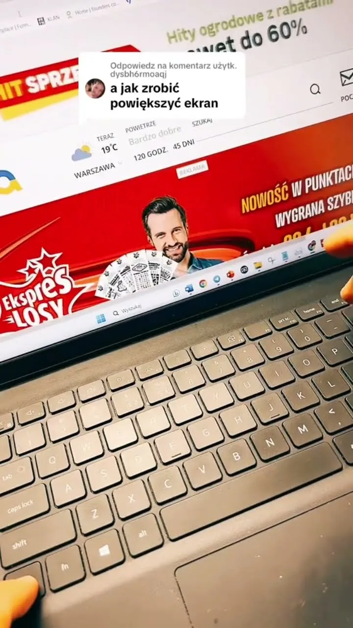 Zdjęcie Jak powiększyć ekran w laptopie na klawiaturze i poprawić komfort pracy