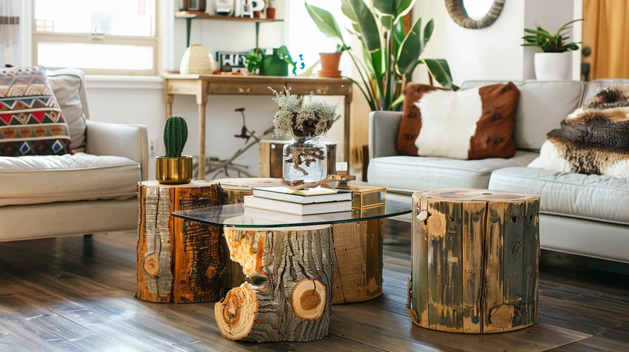 Zdjęcie Stolik kawowy DIY: 5 pomysłów, które mogą zmienić twój salon!