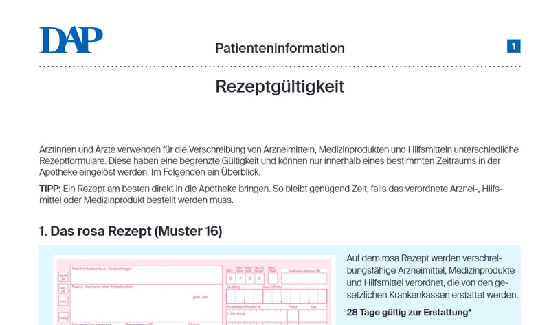 Zdjęcie Die wichtige Gültigkeit von Privatrezepten: Was Sie wissen müssen