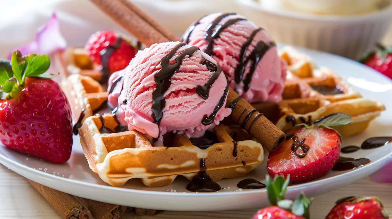 Zdjęcie Gofry i lody: Idealne połączenie na gorące letnie dni dla każdego