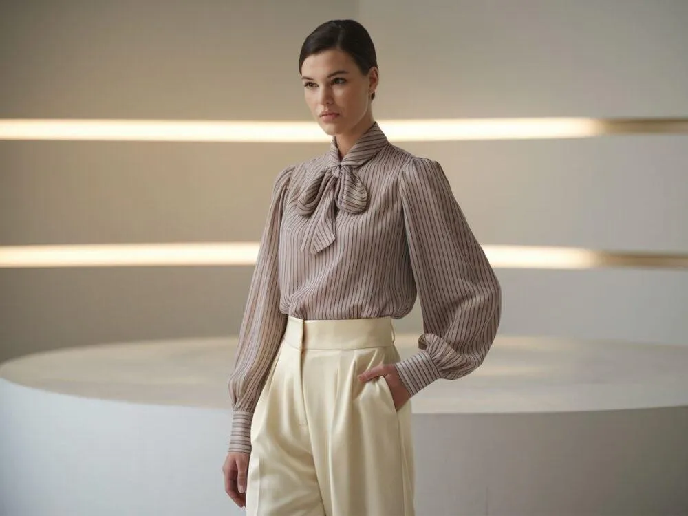 Zdjęcie Beżowa bluzka: Stylowe stylizacje na każdą okazję inspiracje