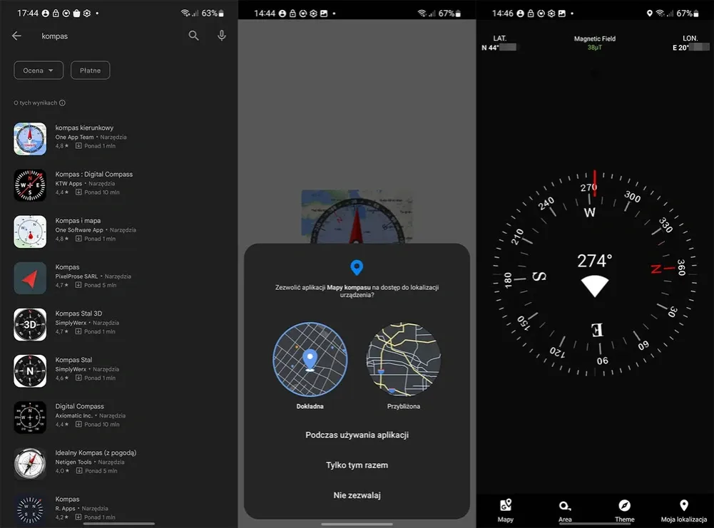 Zdjęcie Jak działa kompas w telefonie? Dokładność, kalibracja i zakł&oacute;cenia