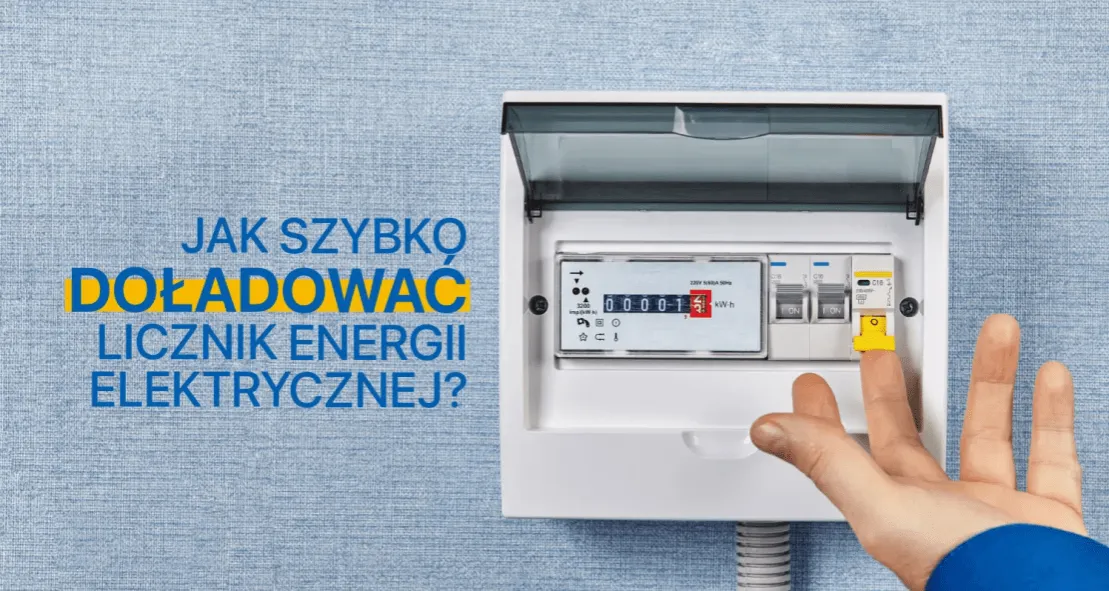 Zdjęcie Jak zasilić licznik energii Doładowanie licznika prądu
