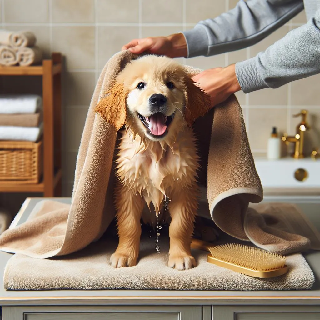 Zdjęcie Jak często kąpać golden retrievera, aby uniknąć problemów ze skórą?