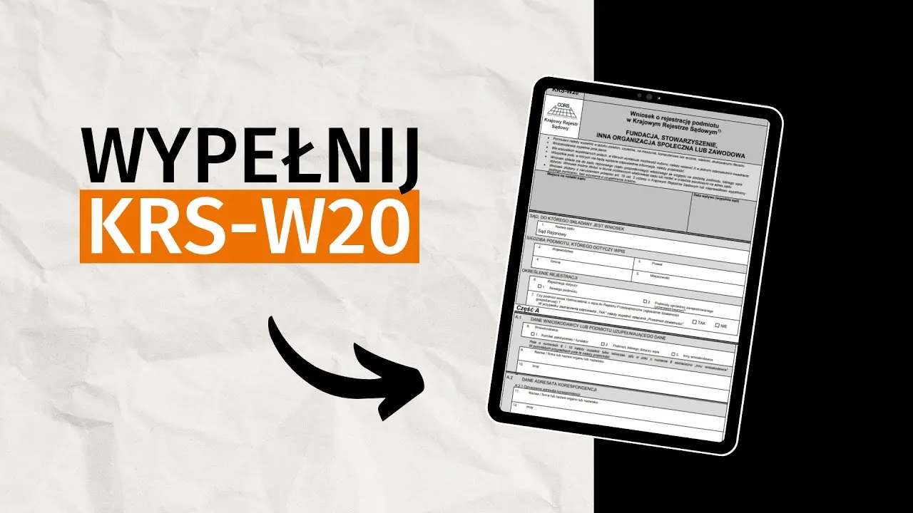 Zdjęcie Prosty przewodnik: uniknij błędów przy wypełnianiu wniosku KRS W20