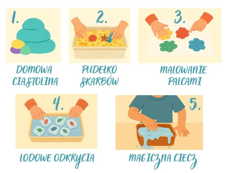 Zdjęcie Gry sensoryczne dla 3 latka, które wspierają rozwój i kreatywność
