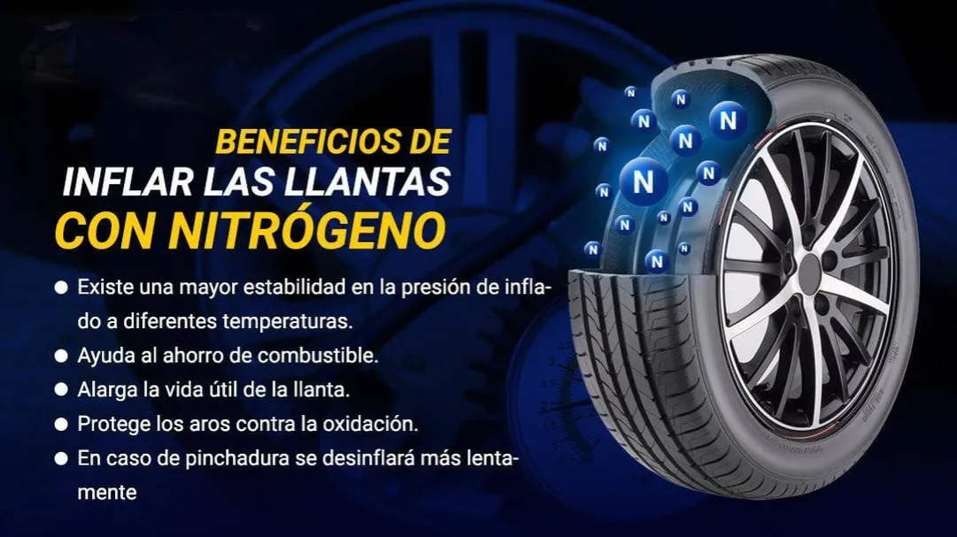 Zdjęcie Con que se inflan los neumáticos: aire vs nitrógeno y sus beneficios