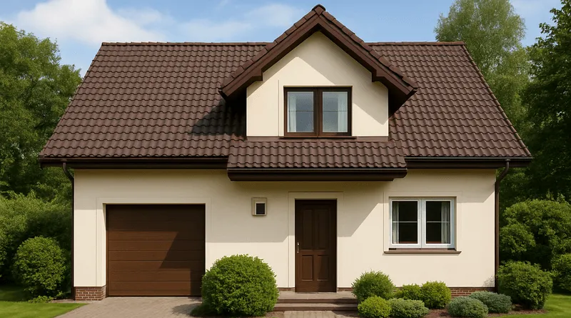 Zdjęcie Jaka elewacja do brązowych okien? Sprawdzone kolory dla pięknego efektu