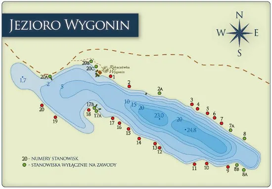 Zdjęcie Cennik łowiska Wygonin – sprawdź ceny wędkowania i uniknij niespodzianek