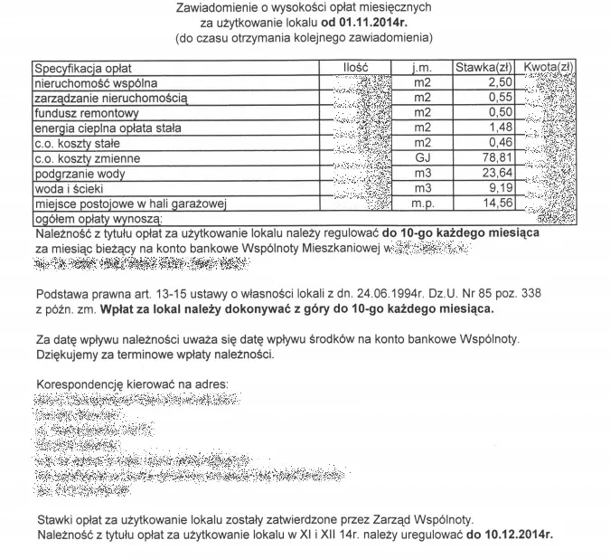 Zdjęcie Ile wynosi czynsz we wspólnocie mieszkaniowej? Sprawdź, co wpływa na koszty