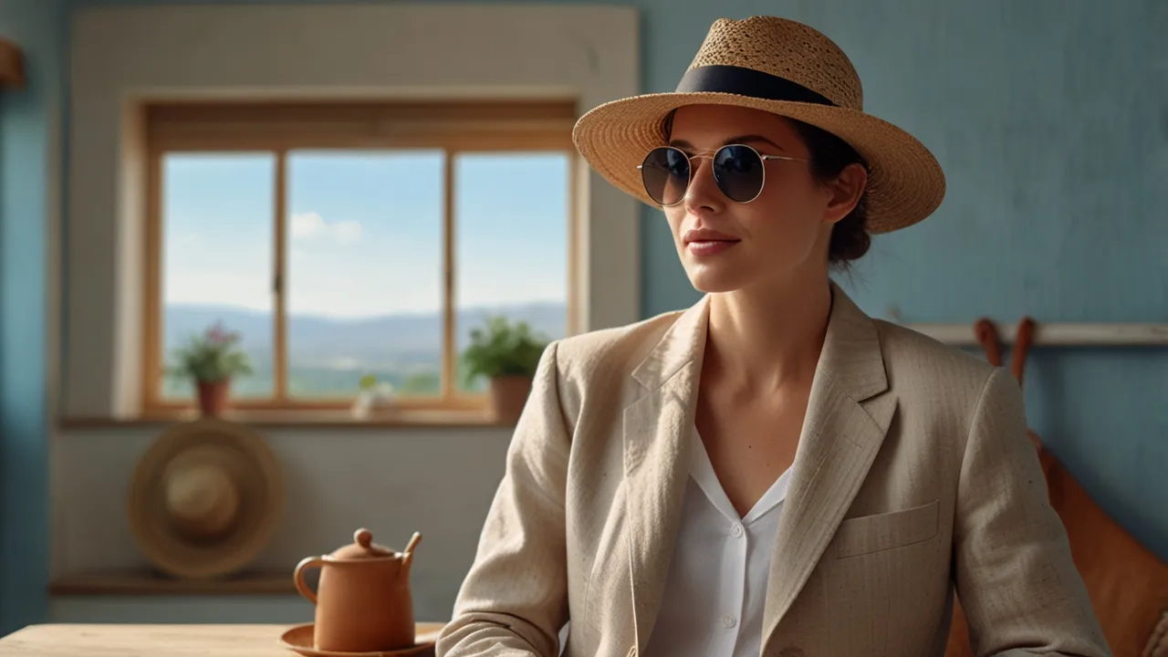 Zdjęcie Marynarka męska lniana: elegancja i komfort na lato