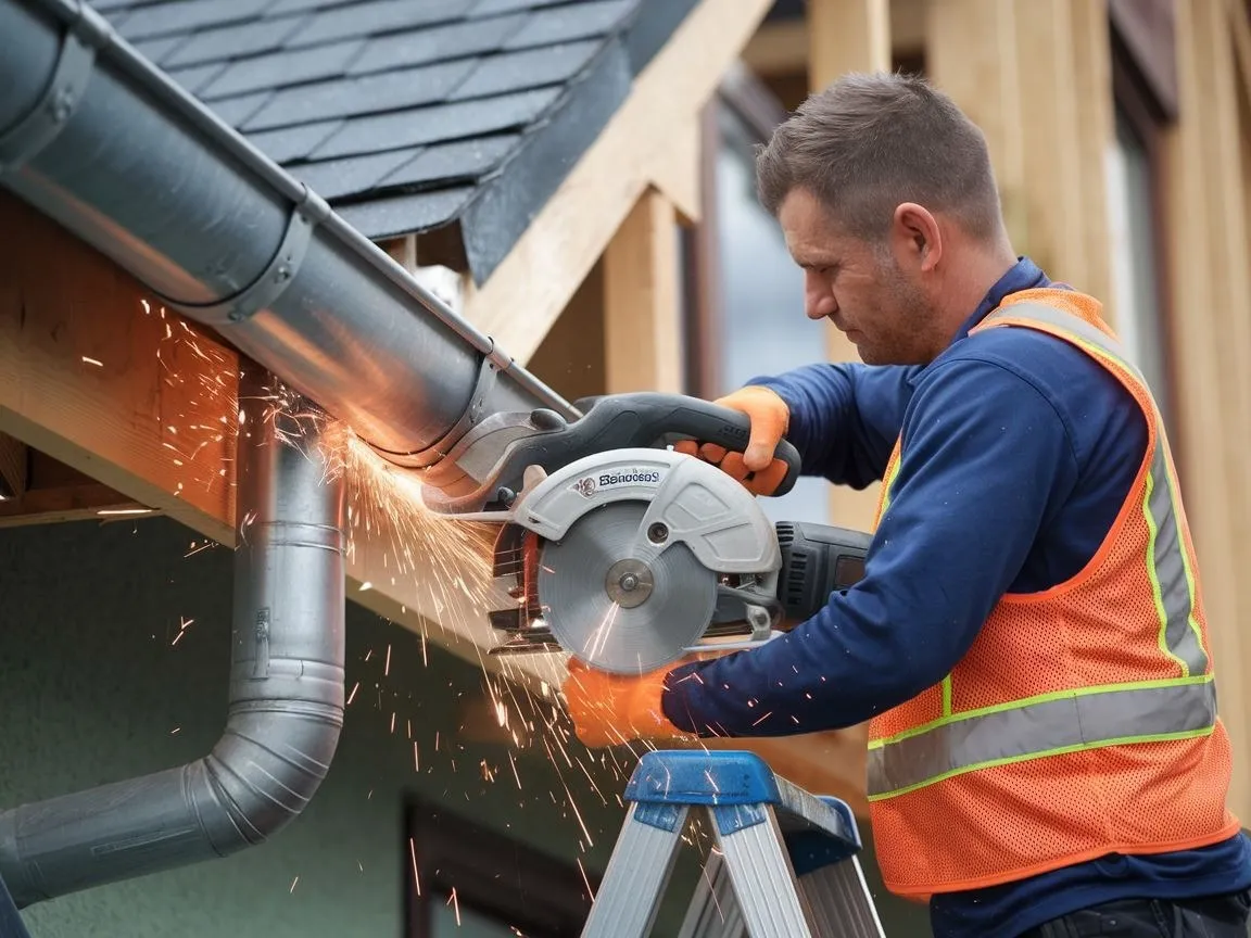 Zdjęcie Jak skutecznie ciąć rynny stalowe bez uszkadzania ich powłoki