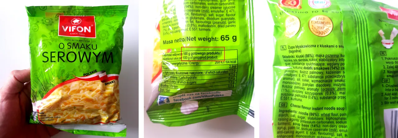 Zdjęcie Ile kcal ma zupka chińska Vifon curry? Sprawdź kaloryczność i skład!