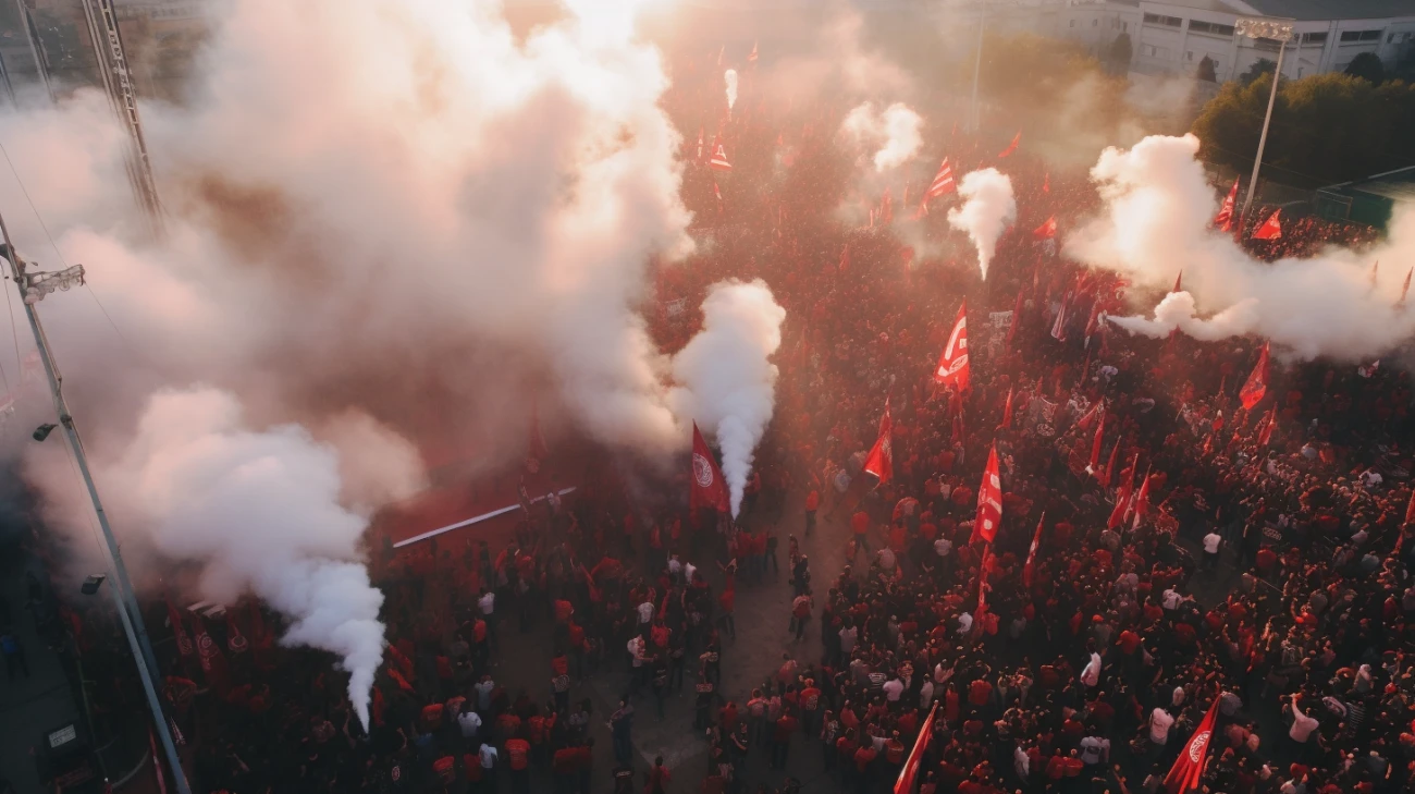 Widzew kontra ŁKS: Derby w Łodzi – kibice na stadionie!