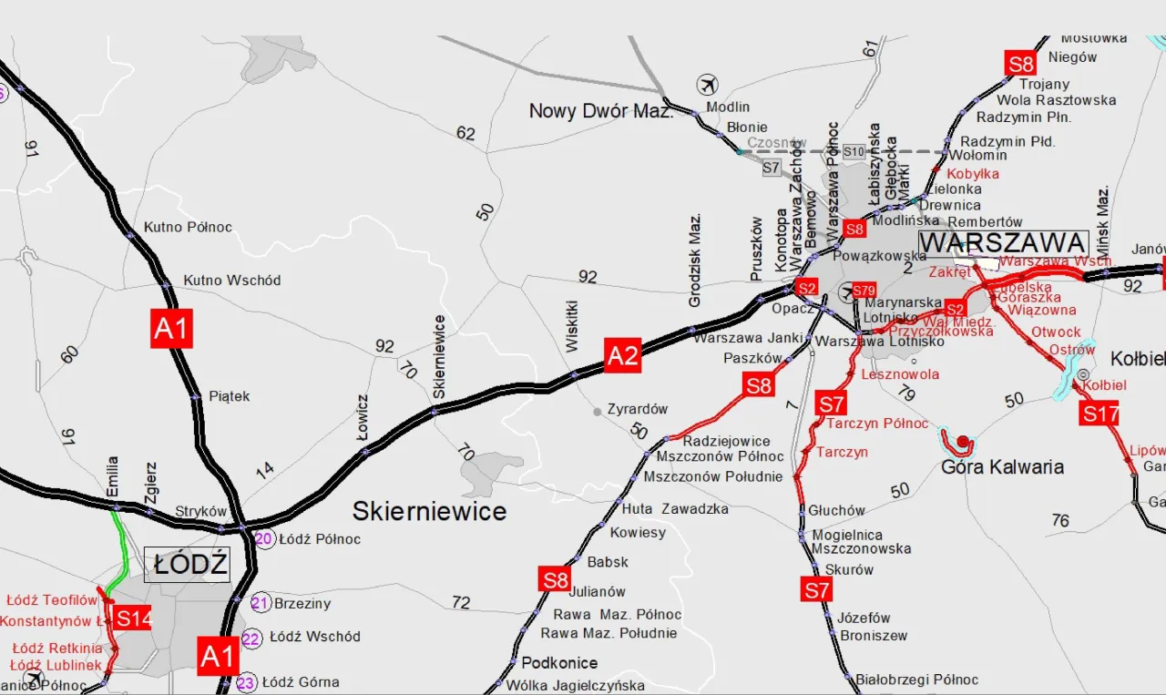 Zdjęcie Czy autostrada Warszawa Łódź jest płatna? Zaskakujące informacje o opłatach.