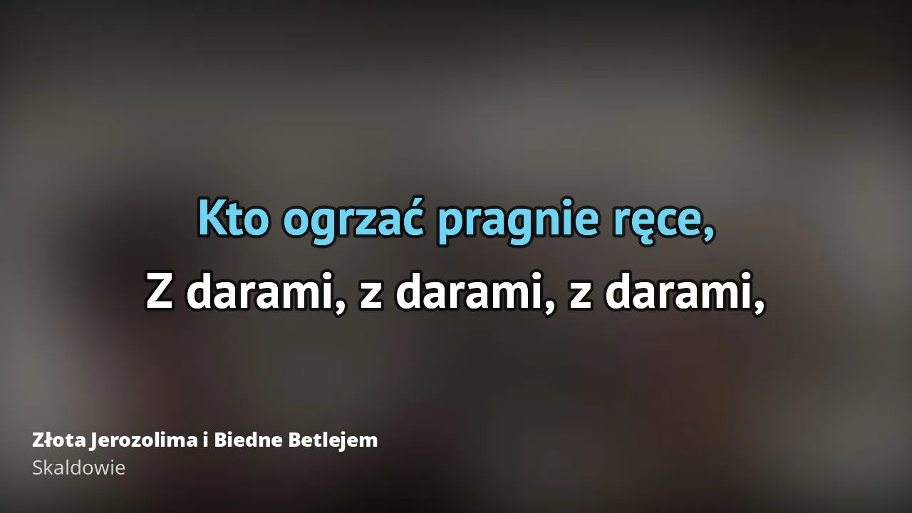 Zdjęcie Złota Jerozolima karaoke - najpopularniejsze wersje podkładów muzycznych
