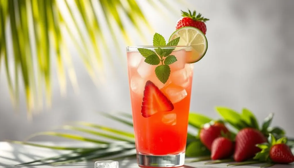 Zdjęcie Pyszne drinki z truskawkami i rumem, które zachwycą Twoich gości