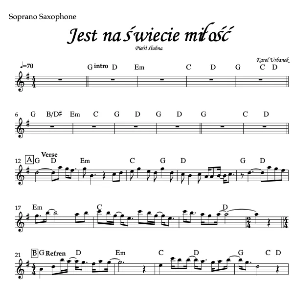 Zdjęcie Nuty do pieśni gdzie miłość wzajemna i dobroć - znajdź je teraz