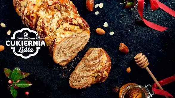 Warkocz cynamonowo - marcepanowy