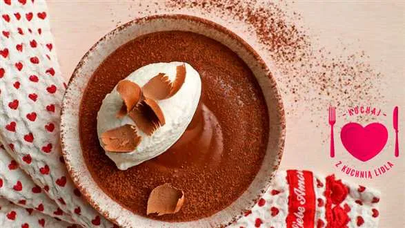 Walentynkowy budyń czekoladowy