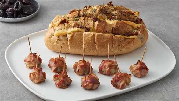 Zapiekany bochenek chleba na imprezę sylwestrową