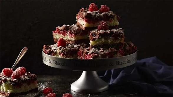 Placek kokosowo-malinowy