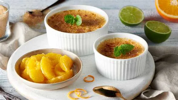 Crème brûlée z karmelizowaną pomarańczą
