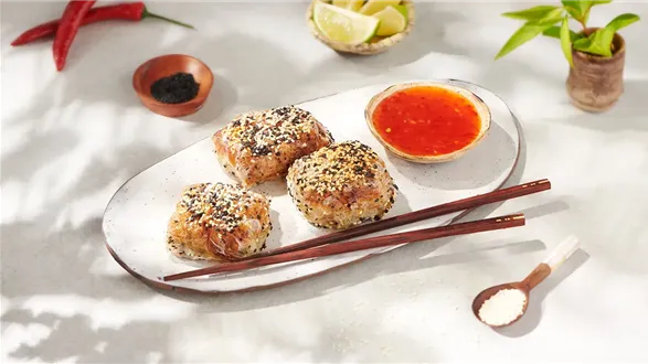 Faszerowane sakiewki azjatyckie z airfryera