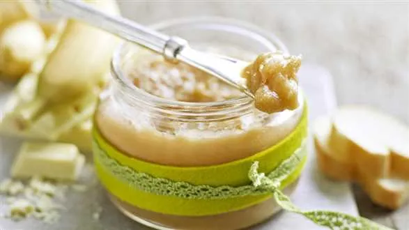 Dżem z bananów z białą czekoladą