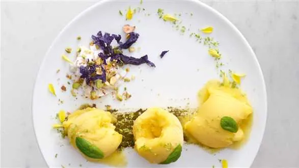 Sorbet z mango, bananów i limonek