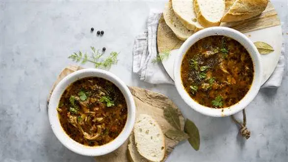 Wegańskie flaczki z boczniaków