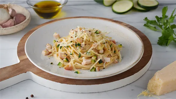 Fit makaron à la carbonara