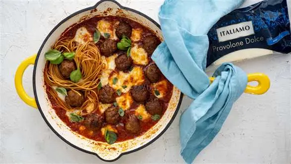 Klopsiki zapiekane z serem provolone