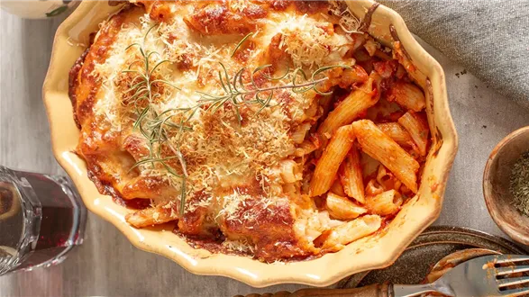 Zapiekanka makaronowa z boczkiem