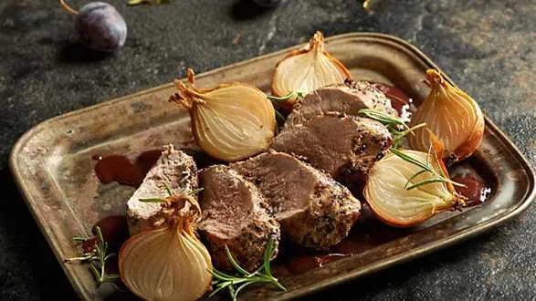 Polędwiczka wieprzowa z sosem czekoladowo-kawowym